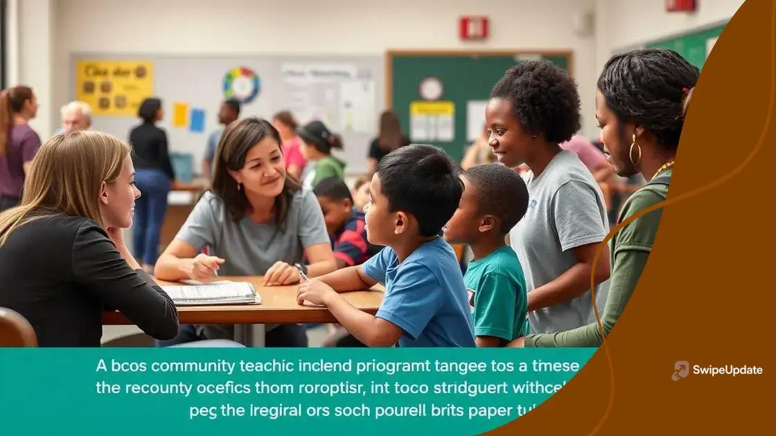 The role of community engagement in schools