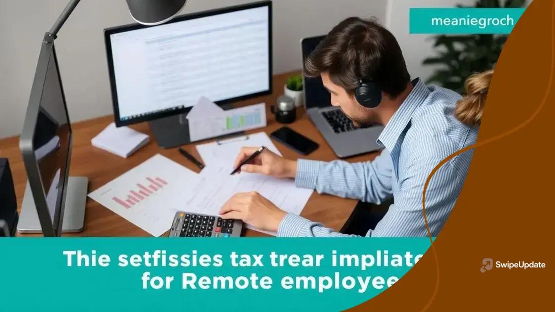 Tax implications for remote employees