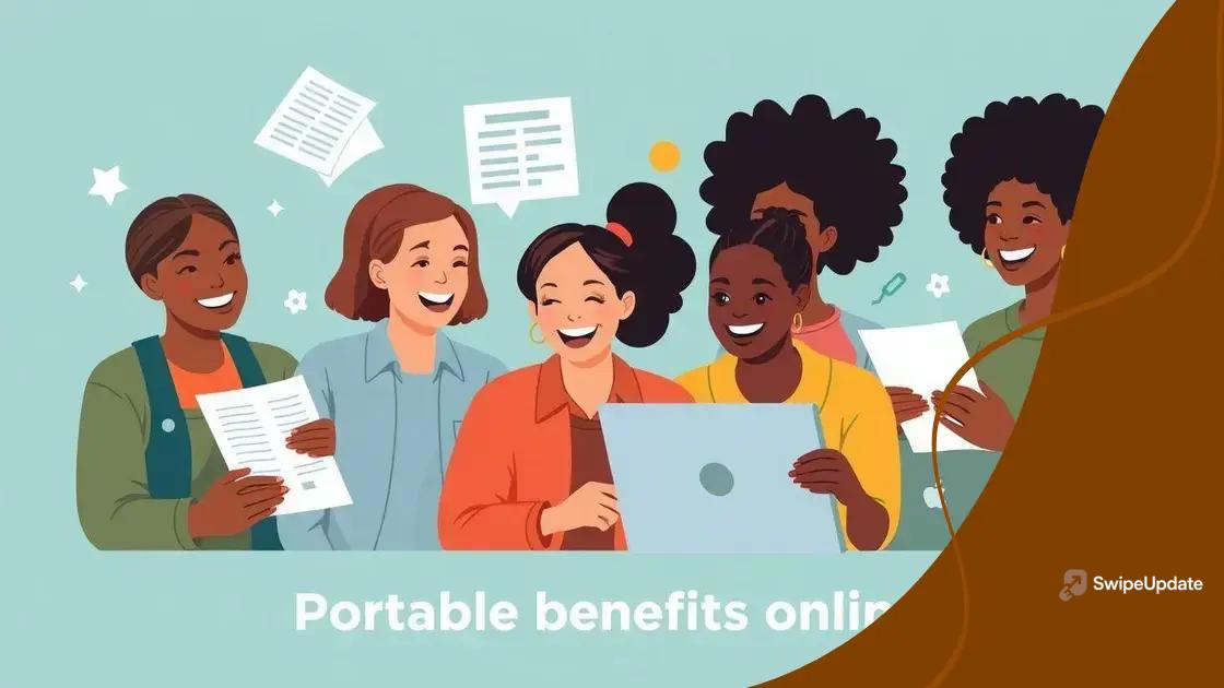 How to access portable benefits