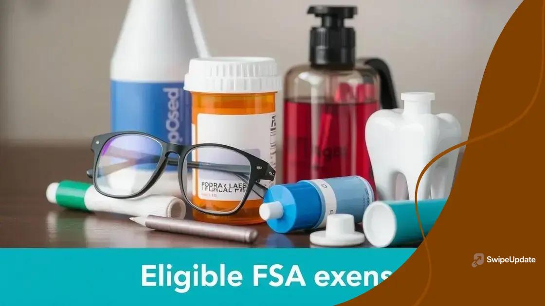 Common eligible expenses for FSAs