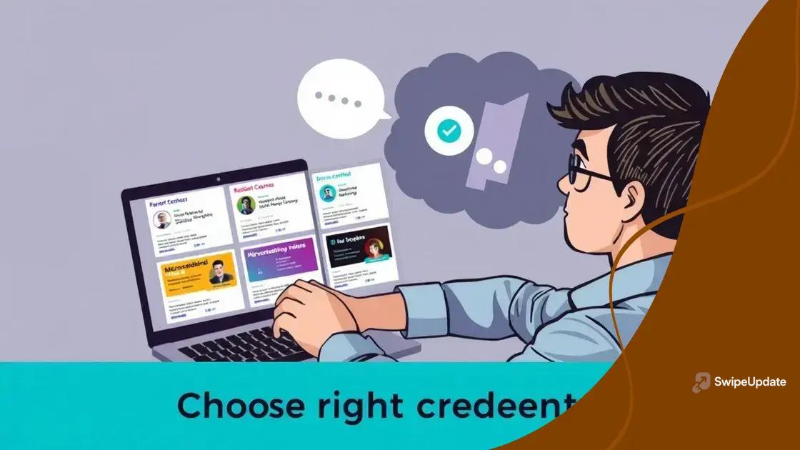 How to choose the right microcredential