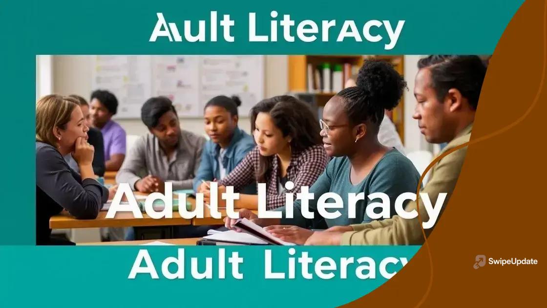 How adult literacy programs are structured