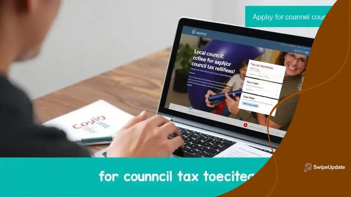 How to apply for council tax relief